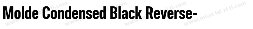 Molde Condensed Black Reverse字体转换